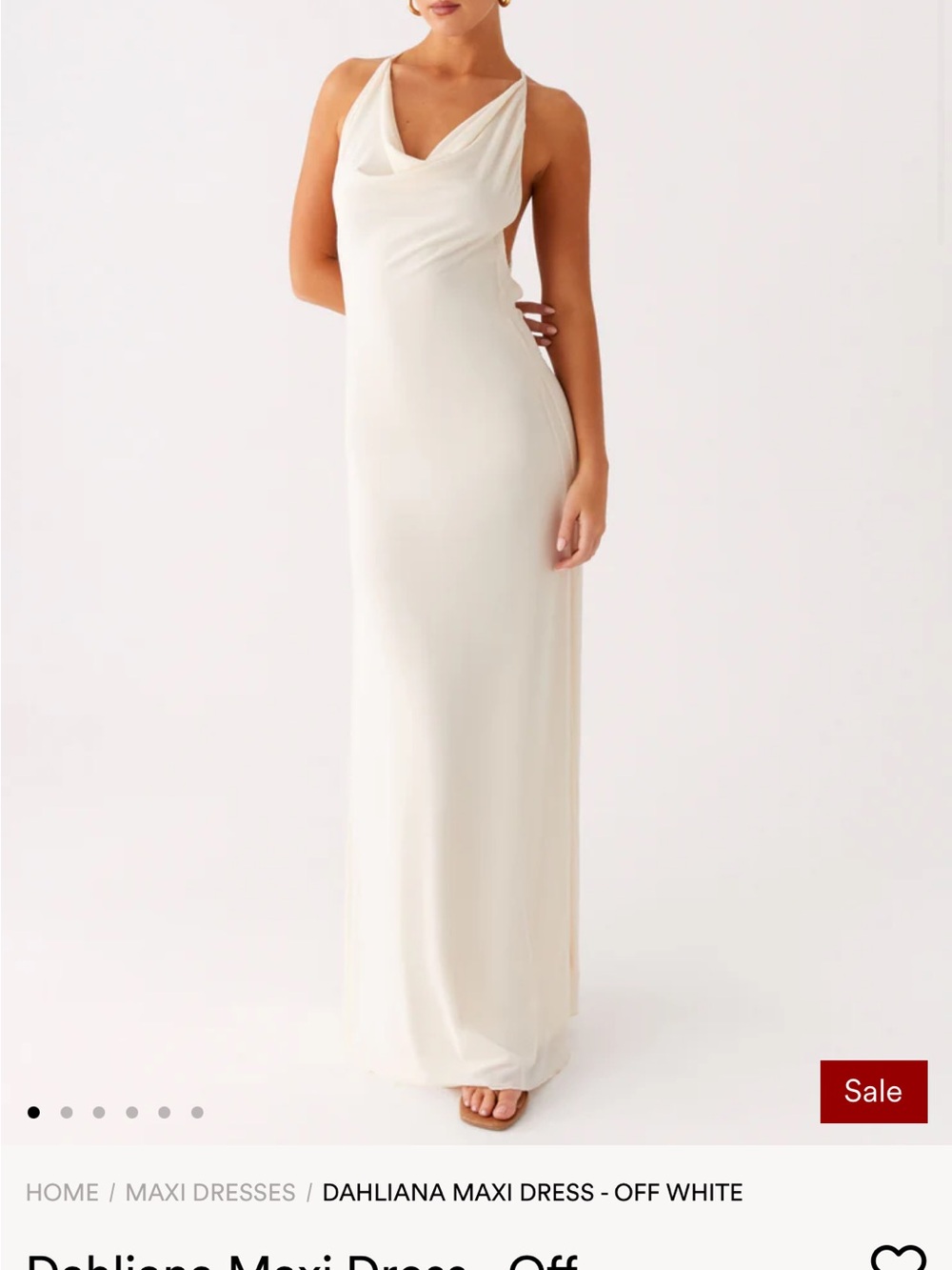Peppermayo Dahiana Maxi Dress - Off White
